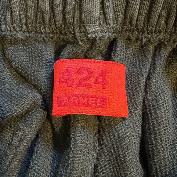 424 x Armes Black Tie Dye Sweatpants Medium - Picture 8 of 10